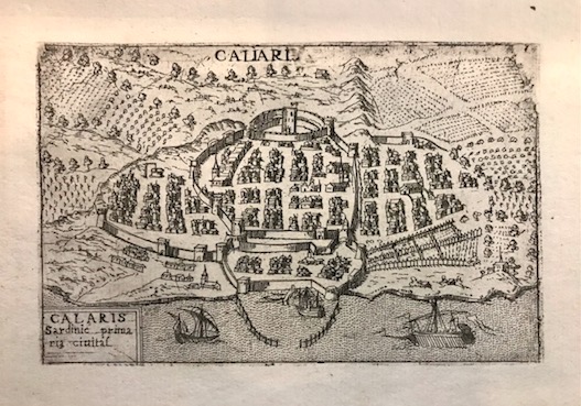 Valegio (o Valeggio o Valesio) Francesco Caliari. Calaris Sardinie primaria civitas 1590 ca. Venezia